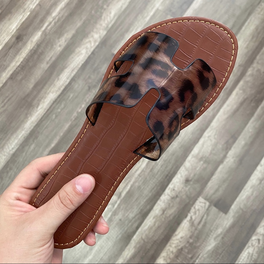 Hear Me Roar Transparent Slide Sandals